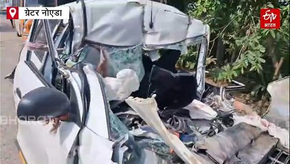 ग्रेटर नोएडा में ईस्टर्न पेरीफेरल एक्सप्रेसवे पर ट्रक से टकराई कार, तीन लोगों की दर्दनाक मौत; 3 घायल