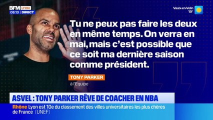 ASVEL : Tony Parker rêve de coacher en NBA