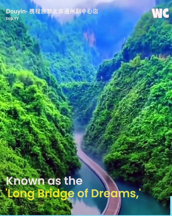 China’s Magical Bridge That Drives Over a River!