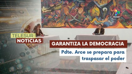 Pdte. Arce anuncia transición de mando en Bolivia tras balotaje de octubre