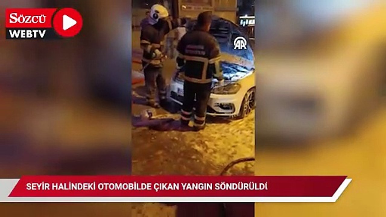 Mardin'de seyir halindeki otomobilde çıkan yangın söndürüldü