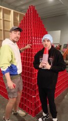World_s Largest Cup Tower | Mr beast |