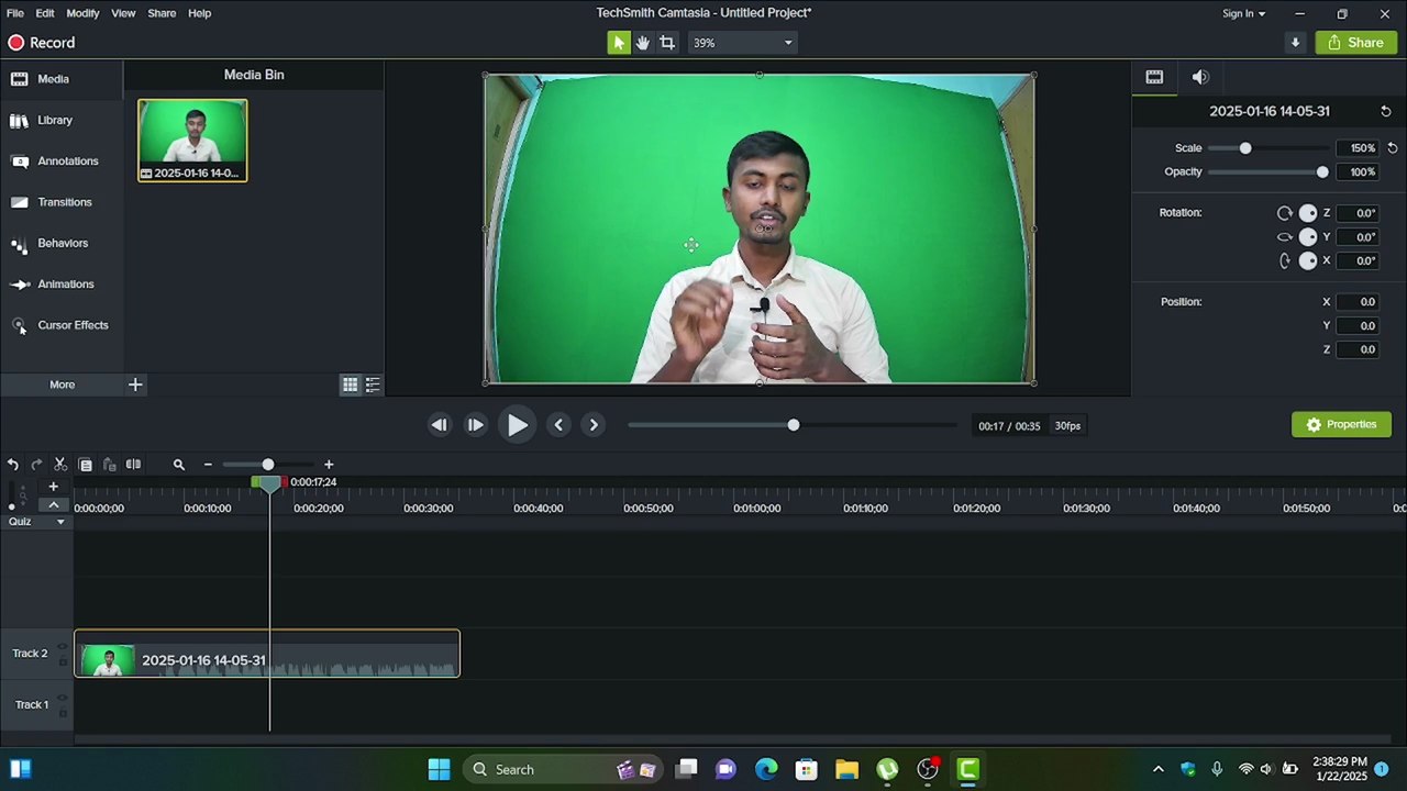 Camtasia Studio Video Background Change.ক্যামটাসিয়া স্টুডিও দিয়ে কিভাবে ভিডিওর ব্যাকগ্রাউন্ড চেঞ্জ করে