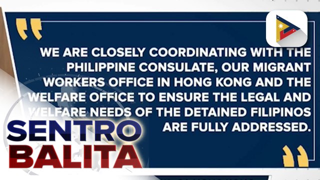 DMW, tiniyak ang tulong sa anim na OFWs sa Hong Kong na nakulong dahil sa umano’y 'moonlighting'