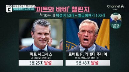 턱걸이에 푸시업까지…美 장관들 체력 챌린지?