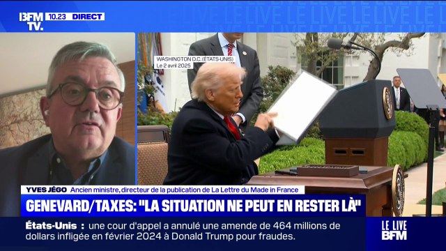 Taxation des vins français à hauteur de 15%: C'est l'Europe qui s'est très mal défendue , estime Yves Jégo, directeur de la publication de La Lettre du Made in France