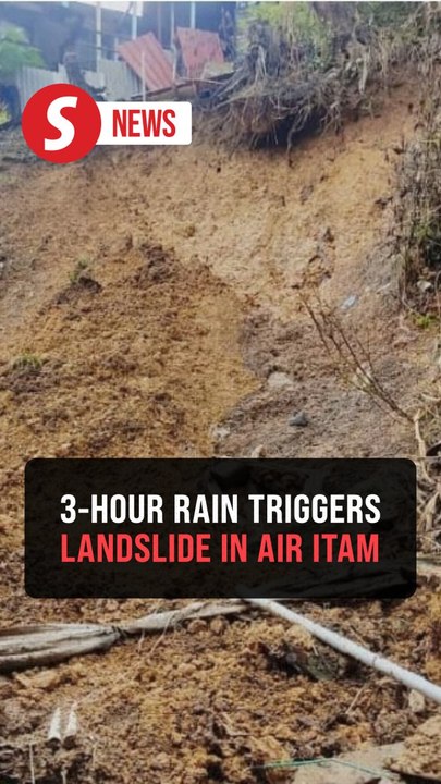 Landslide hits Air Itam after heavy rain, no casualties