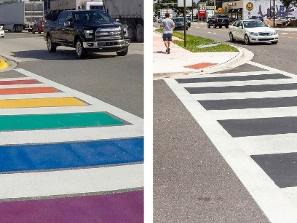 Florida: regierung übermalt gedenk-zebrastreifen