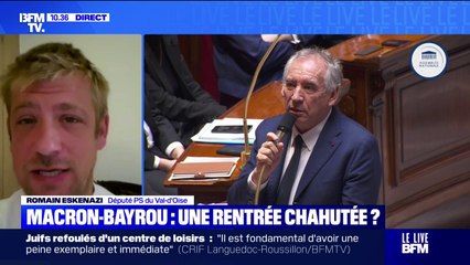 Romain Eskenazi (PS): "En l'état des annonces du Premier ministre, c'est évidemment la censure"