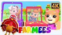 Wheels on the Car 🚗 | Farmees Nursery Rhymes & Kids Songs | Learning Videos for Children