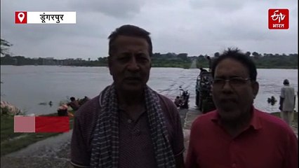 डूंगरपुर : टापू बना बेणेश्वर धाम, पुल पर चल रही 2 से 5 फीट की चादर, लोग परेशान