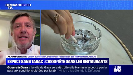 Espace sans tabac: "Ne touchons pas aux terrasses de nos bistrots", affirme Alain Fontaine, gérant du Mesturet