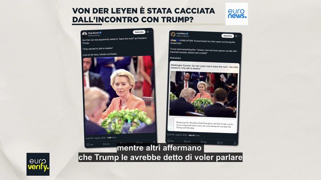 Von der Leyen non è stata esclusa dai colloqui con Trump e i leader europei alla Casa Bianca