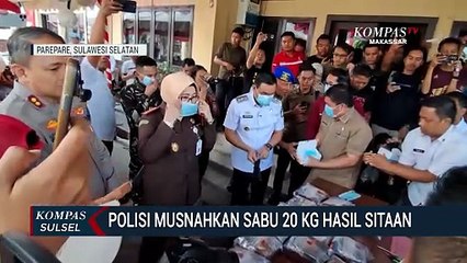 Polisi Musnahkan Sabu 20 Kg Hasil Sitaan