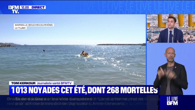1013 noyades cet été dont 268 mortelles, une hausse de près de 14% par rapport à l'an dernier