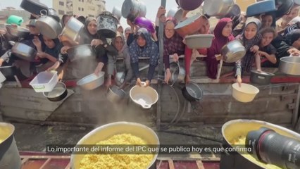 La ONU declara la hambruna en una zona de Gaza y prevé que se extienda en el próximo mes