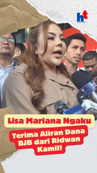 Lisa Mariana Ngaku Terima Aliran Dana BJB dari Ridwan Kamil