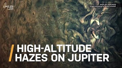 This Haze Streak Floating Above Jupiter is Baffling Scientists