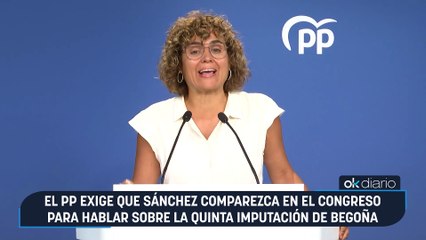 El PP exige que Sánchez comparezca en el Congreso para hablar sobre la quinta imputación de Begoña Gómez