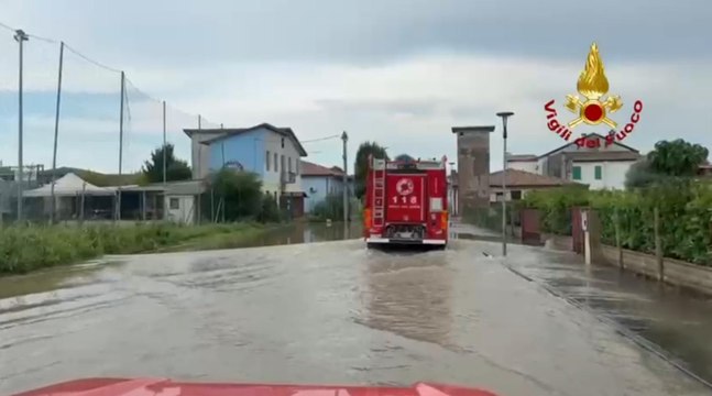 Maltempo, oltre 430 interventi dei Vigili del fuoco tra Lazio, Toscana, Veneto ed Emilia (22.08.25)