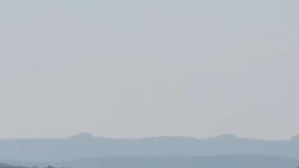 La aeronave que ha quedado destrozada tras un aterrizaje de emergencia