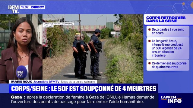 Corps retrouvés dans la Seine: le premier homme en garde à vue est suspecté des quatre meurtres