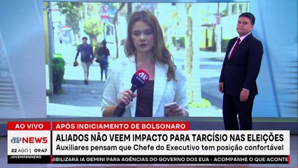Aliados de Tarcísio não veem indiciamento de Bolsonaro como problema