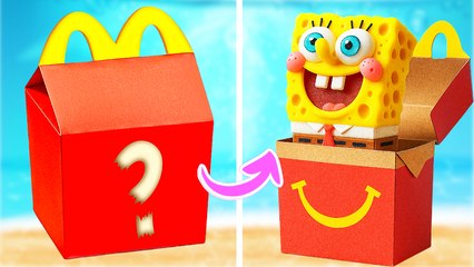 We Opened the Paper SpongeBob Mystery Box at 3AM! *LEGO Bikini Bottom Fish Tank*