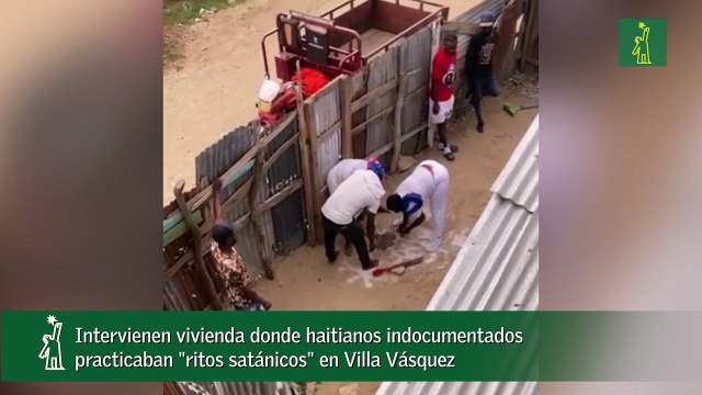 Intervienen vivienda donde haitianos indocumentados practicaban ritos satánicos en Villa Vásquez