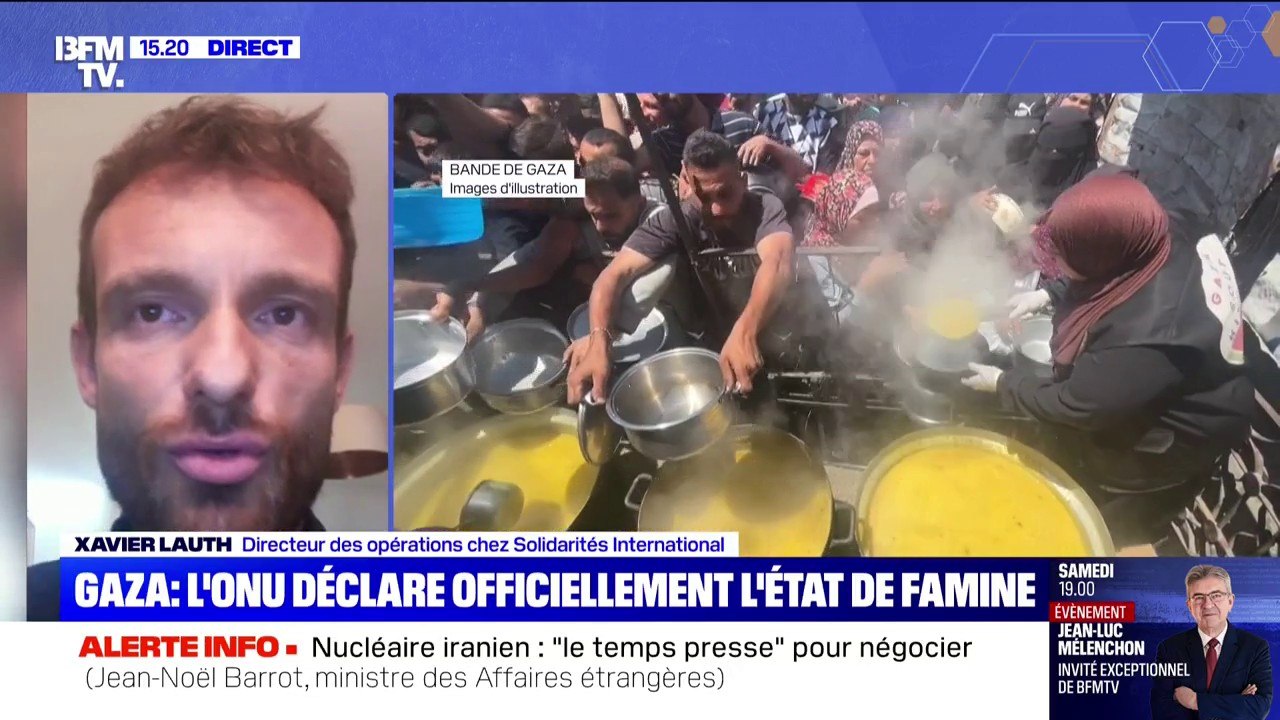 État de famine à Gaza: "La situation est terrible et désespérée", déplore le directeur des opérations chez Solidarités International