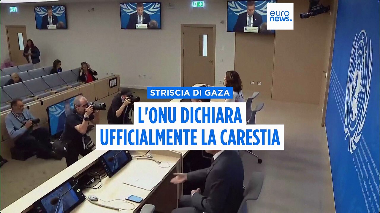L'Onu conferma: a Gaza è carestia, a rischio mezzo milione di palestinesi