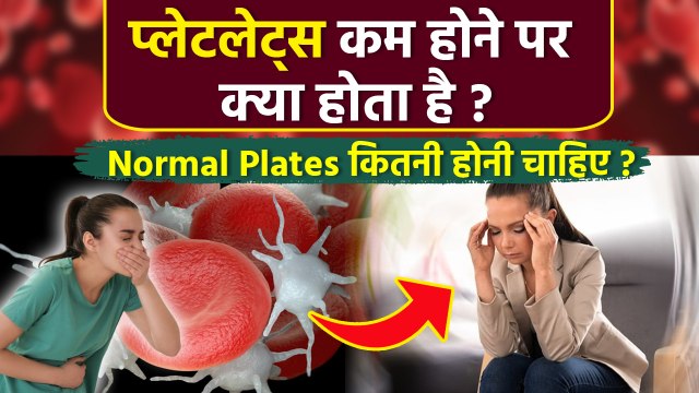 Platelets Decrease Symptoms: प्लेटलेट कम होने पर क्या परेशानी होती है,Normal plates कितनी होती है ?