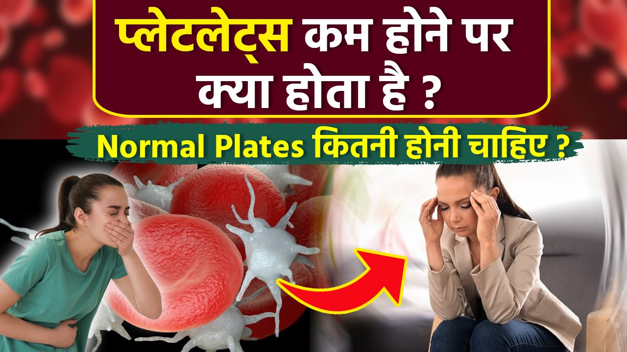Platelets Decrease Symptoms: प्लेटलेट कम होने पर क्या परेशानी होती है,Normal plates कितनी होती है ?