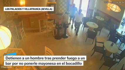 Detenido tras prender fuego a un bar donde no le pusieron mayonesa en el bocadillo