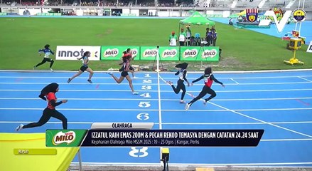 Izzatul Musfirah cipta sensasi sekali lagi di MSSM 2025 acara 200m B18