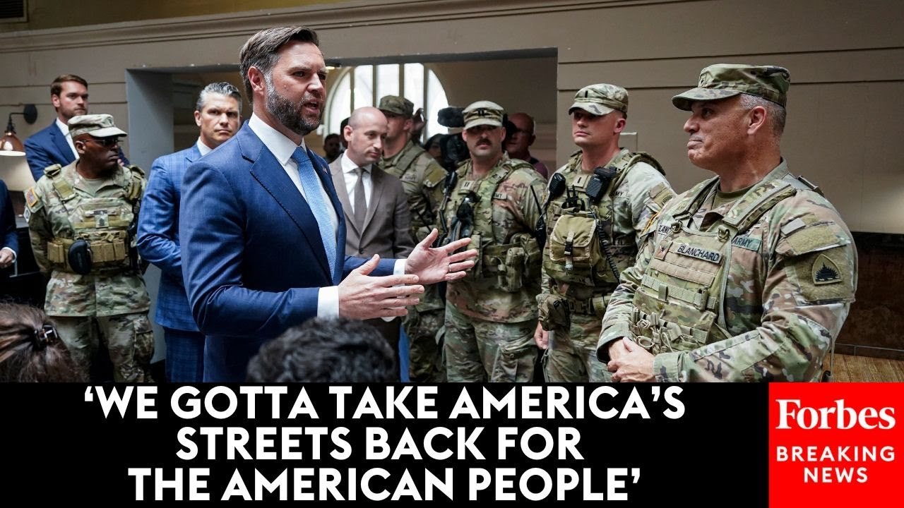 VP JD Vance Defends Trump Administration's Crackdown In Washington, DC