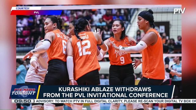 Kurashiki Ablaze withdraws from the PVL Invitational Conference