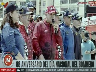 Vpdte. Sec. Cabello: Los bomberos de Venezuela merecen los aplausos de toda la Patria