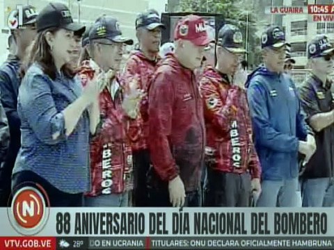 La Guaira | Cuerpo de bomberos honra al vicepresidente sec. Diosdado Cabello con un gesto especial