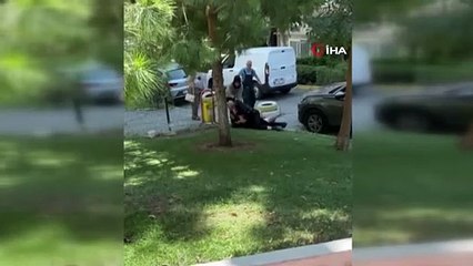 İstanbul'da siteye araçlar girmek isteyen kargocu kaos çıkardı!