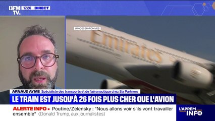 "Sur les trajets internationaux, les trains sont plus chers que les avions", souligne Arnaud Aymé, spécialiste des transports