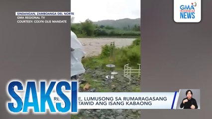 Mga residente, lumusong sa rumaragasang ilog para maitawid ang isang kabaong | Saksi