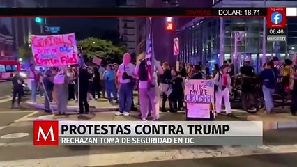 Manifestantes se movilizan en Washington en rechazo a propuesta de Trump