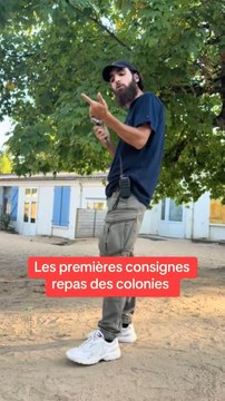 Les consignes du premier repas des colonies de vacances. Séjour 3.#animateurbafa #animatrice #coloniedevacances #colos #colonie #colo #vacances #jeux #repas#repasdusoir #saintjeandemonts