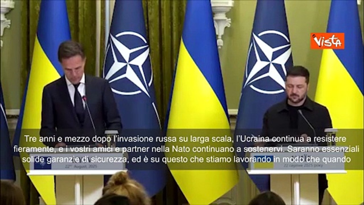 Rutte (Nato): Servono solide garanzie di sicurezza per Kiev dall'Europa e dagli Usa