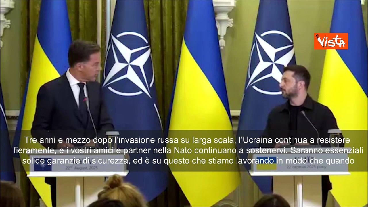 Rutte (Nato): Servono solide garanzie di sicurezza per Kiev dall'Europa e dagli Usa