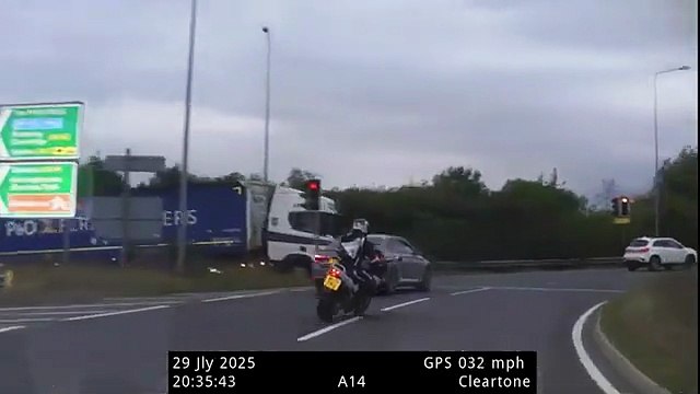 Motorcyclist leads police on 150 mph chase on A1 near Peterborough