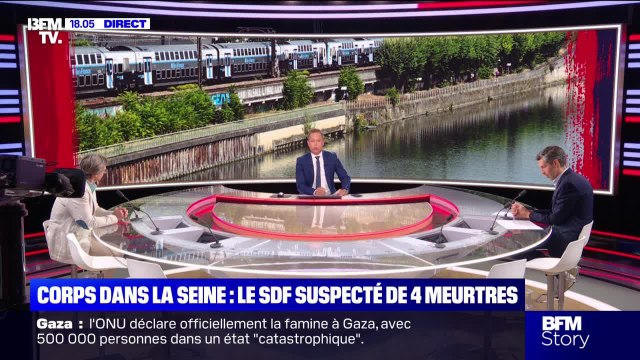 Story 1 : Corps dans la Seine, le SDF suspecté de quatre meurtres - 22/08