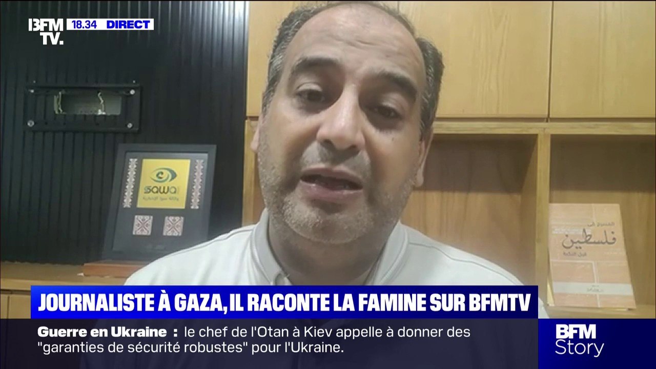 Famine à Gaza: "On se rapproche de plus en plus vers la chute', alarme Rami Abou Jamous, journaliste palestinien à Gaza