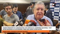 Puerta presentó su candidatura con críticas al gobierno nacional